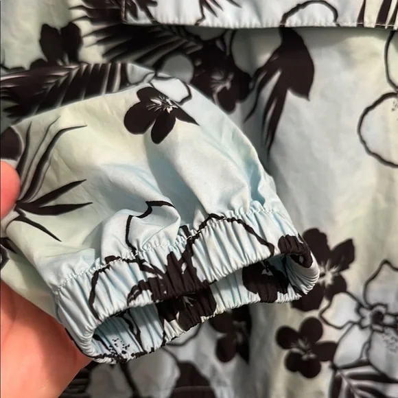 Justice Blue and Black Hooded Raincoat with Elastic Waist - Picture 6 of 10